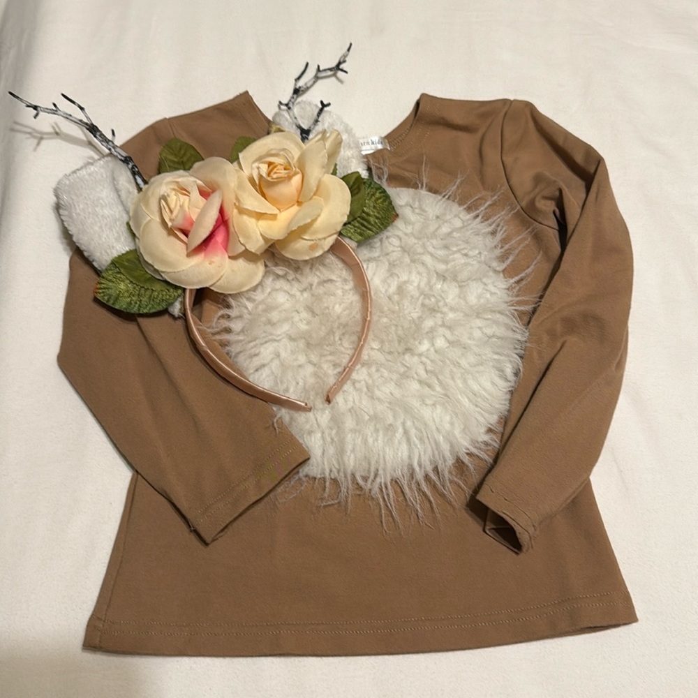 Pottery Barn Girl Deer Costume with Headband